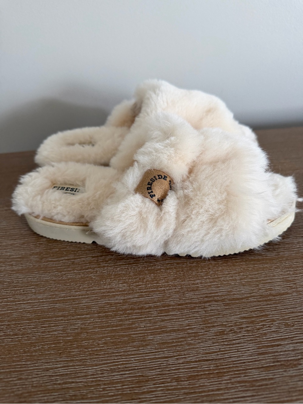Fireside By Dearfoams Faux Fur Slippers
